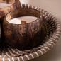 Preview: Kokoskerze aus Kokoswachs - Toasted Coconut